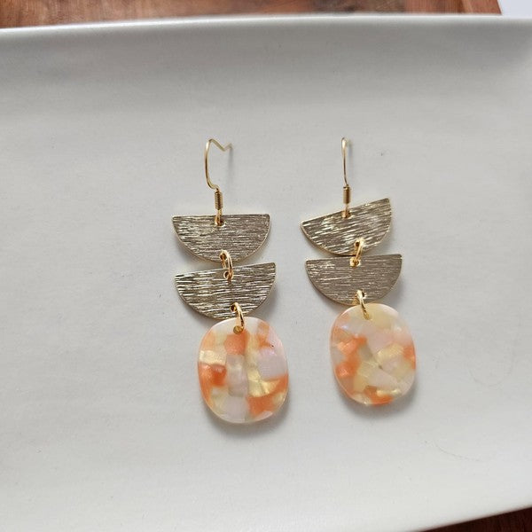 Elena Earrings - Orange Dream