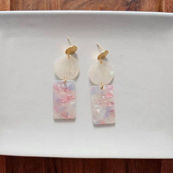 Nora Earrings - Iridescent Pastel