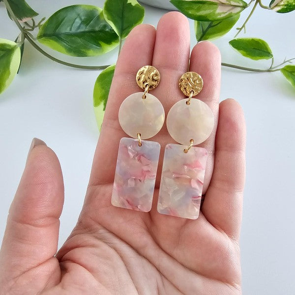 Nora Earrings - Iridescent Pastel