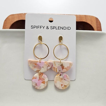 Wren Earrrings - Peachy Pink