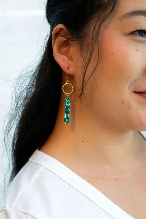 Isabella Earrings - Sea Green