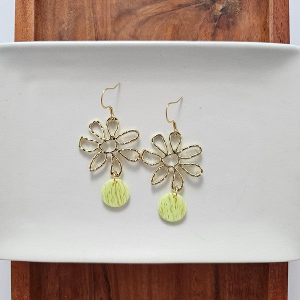 Maisy Earrings - Lime Green