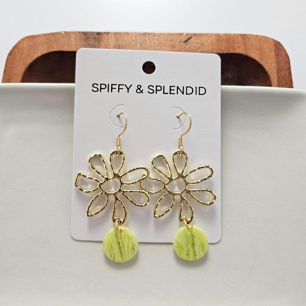 Maisy Earrings - Lime Green