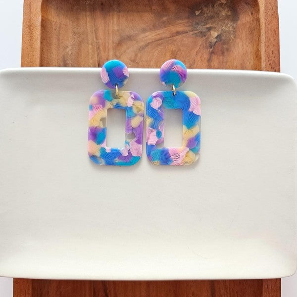 Margot Earrings - Watercolor