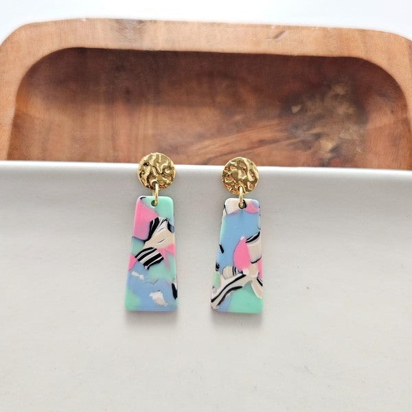 Mia Mini Earrings - 80's Pastel