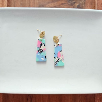 Mia Mini Earrings - 80's Pastel