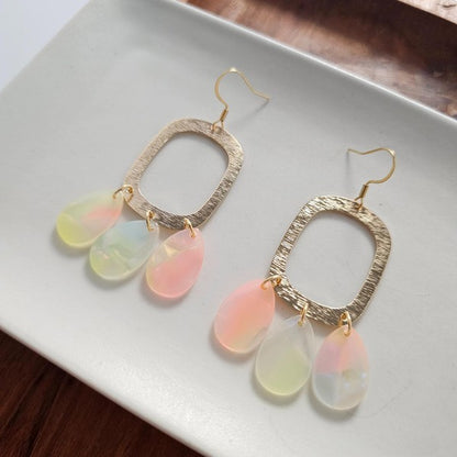 Ophelia Earrings - Iridescent Neon