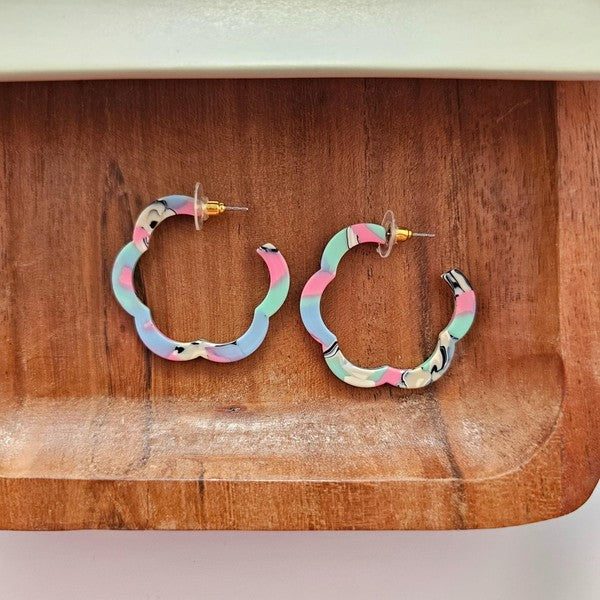 Posey Hoops - 80's Pastels