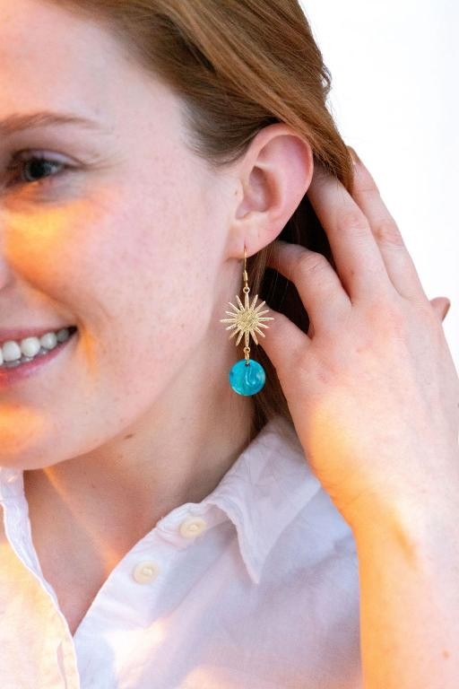 Solana Earrings - Blue