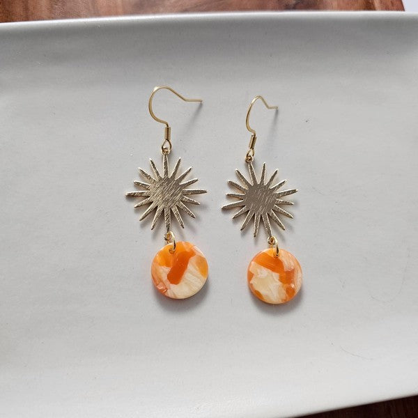 Solana Earrings - Orange