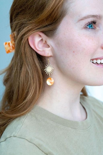 Solana Earrings - Orange