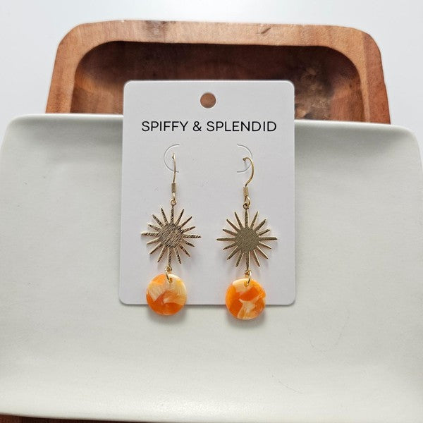 Solana Earrings - Orange