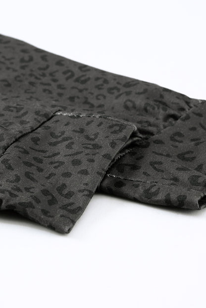 Black Breezy Leopard Joggers