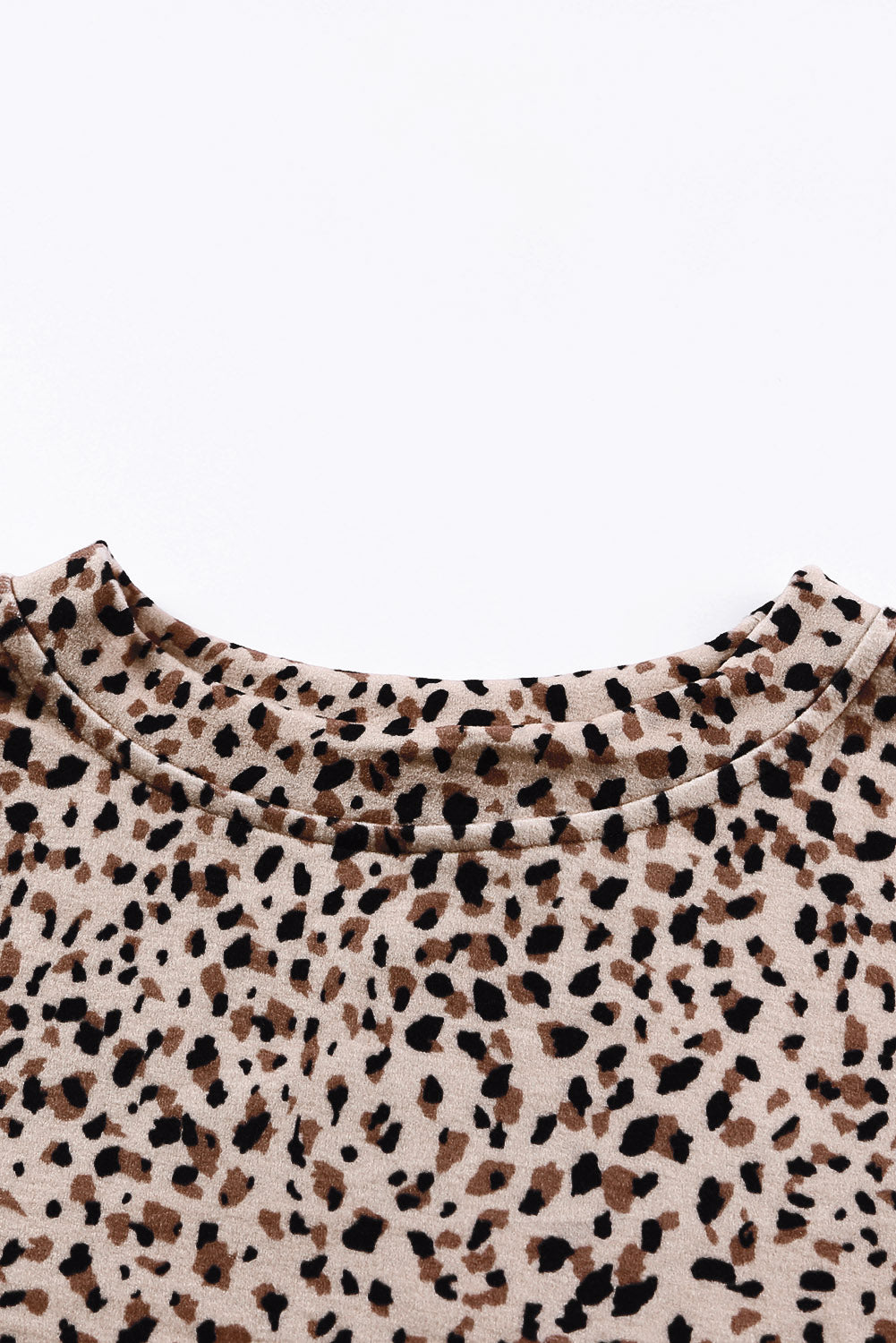 Leopard Boyfriend Crew Neck Leopard Sweatshirt