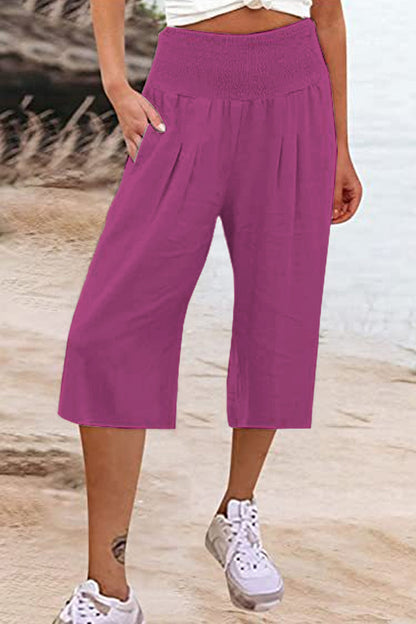 Pocketed High Waist Pants